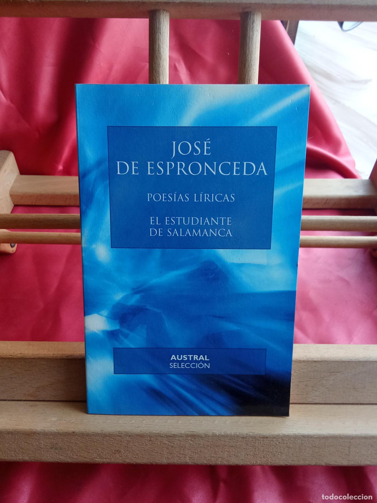 books: Poes&iacute;as l&iacute;ricas - El estudiante de Salamanca. Jos&eacute; de Espronceda L.809-3387