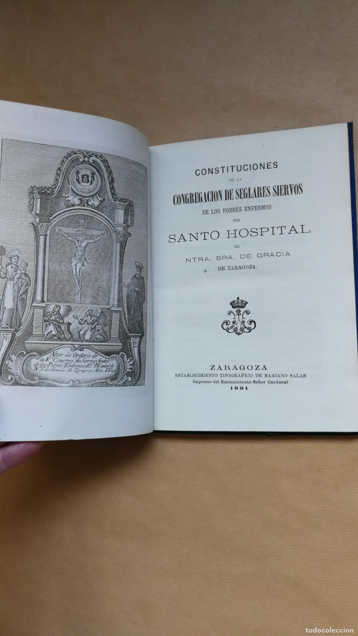 Livros em segunda m&atilde;o: Constituciones de la Congregaci&oacute;n de Seglares Siervos de los pobres enfermos del Santo Hospital de N