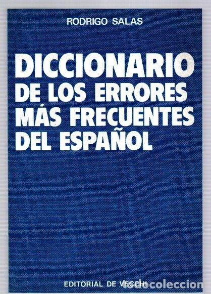 Libros: Diccionario de los errores m&aacute;s frecuentes del espa&ntilde;ol - Salas, Rodrigo
