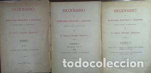 Libros: Diccionario de escritores, maestros y oradores naturales de Sevilla y su actual provincia, 3 tomos -