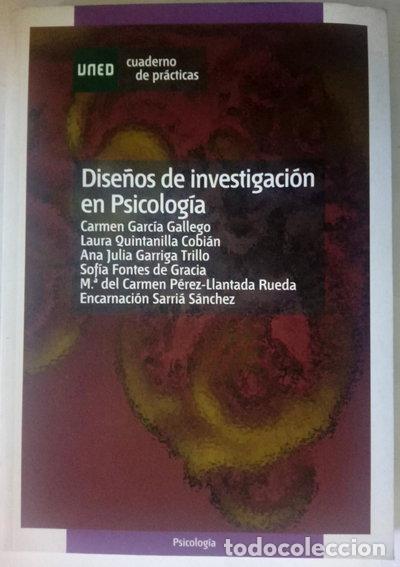 Libros: Dise&ntilde;os de investigaci&oacute;n en psicolog&iacute;a- 9788436248784