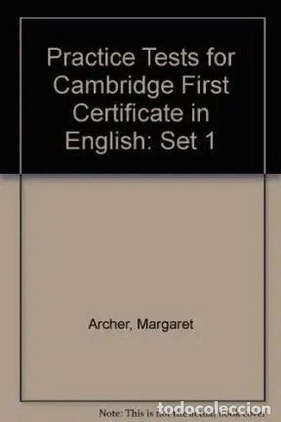 Livros em segunda m&atilde;o: Practice Tests for Cambridge First Certificate in English- 9780175554713