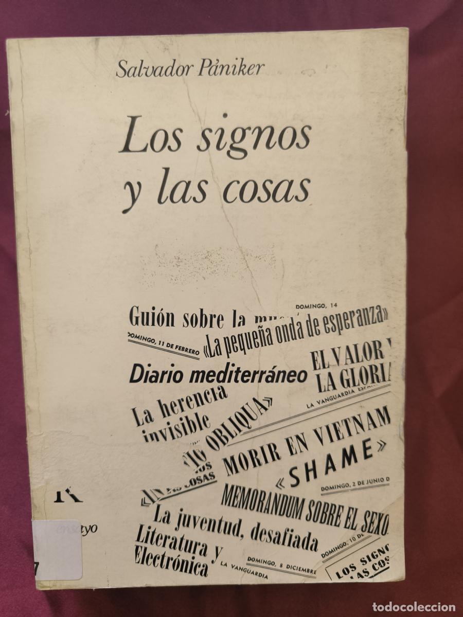 Libros: Los signos y las cosas - Salvador P&aacute;niker