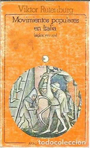 Libros: Movimientos populares en Italia siglos XIV-XV- 9788473396493