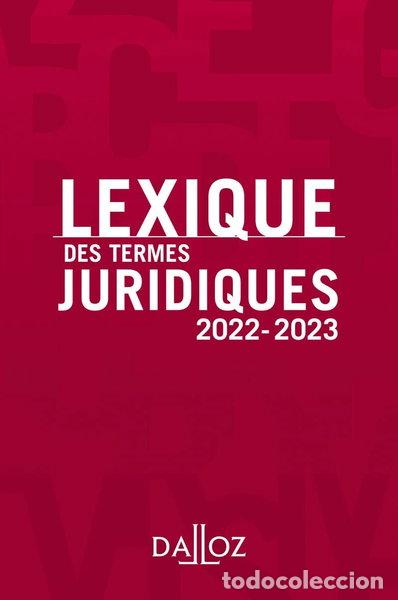 Libros: Lexique des termes juridiques- 9782247215300