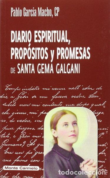 books: Diario espiritual, prop&oacute;sitos y promesas de Santa Gema Galgani- 9788483535646
