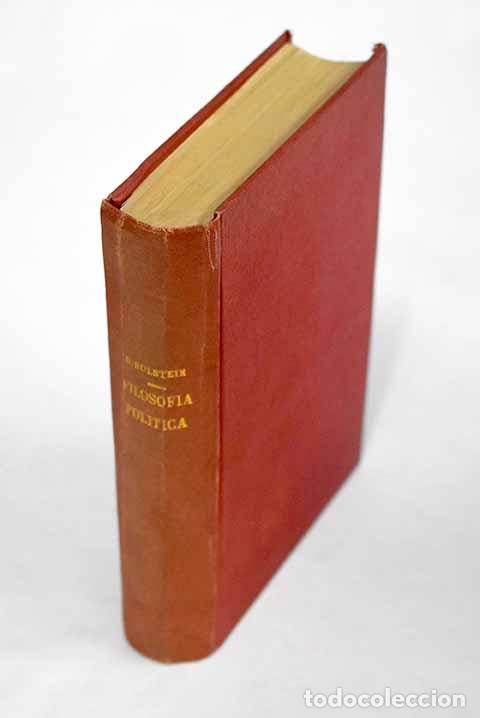 Libri di seconda mano: Historia de la Filosof&iacute;a pol&iacute;tica.- Holstein, Gunther