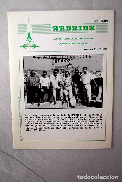 Livros em segunda m&atilde;o: Madrid X: bolet&iacute;n informativo del Grupo de Escucha Coordinados de Espa&ntilde;a, vol. 11, n&uacute;mero 1