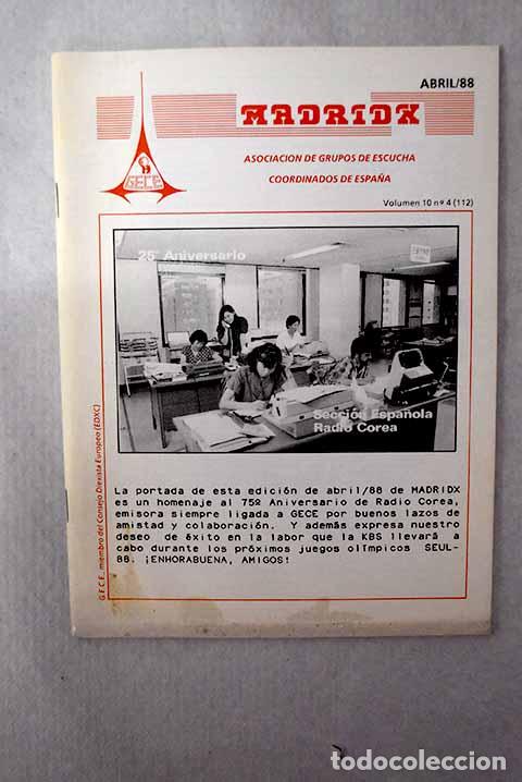 Libros: Madrid X: bolet&iacute;n informativo del Grupo de Escucha Coordinados de Espa&ntilde;a, vol. 10, n&uacute;mero 4