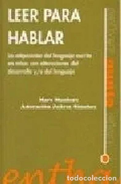 Libros: Leer para hablar- 9788493362805