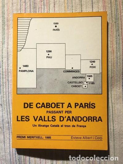 Libros: De Caboet a Par&iacute;s, per les Valls d'Andorra- 9788486387051