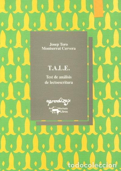 Libros: T.A.L.E.: Test de an&aacute;lisis de lectoescritura- 9788477740261