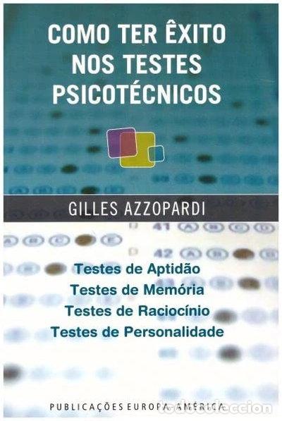 Libros: Como Ter &Ecirc;xito Nos Testes Psicot&eacute;cnicos- 9789721036123