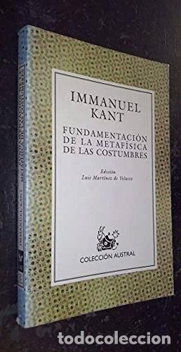 Libri di seconda mano: Fundamentaci&oacute;n de la metaf&iacute;sica de las costumbres- 9788423919406