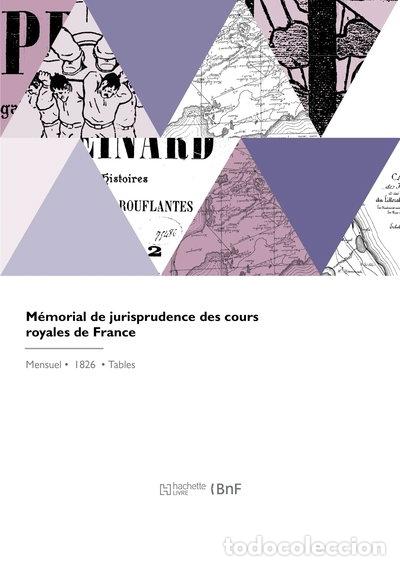 books: M&eacute;morial de jurisprudence des cours royales de France- 9782418251281