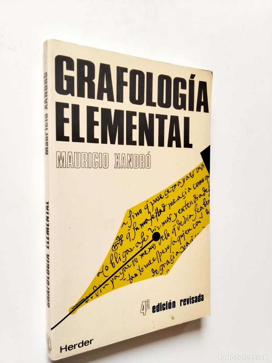 Libros: Mauricio Xandr&oacute; - Grafolog&iacute;a elemental