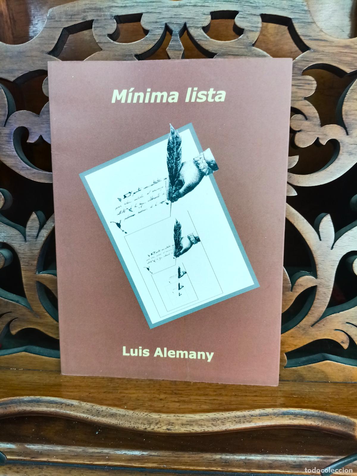 Libros: MINIMA LISTA, LUIS ALEMANY. CANARIAS 2000