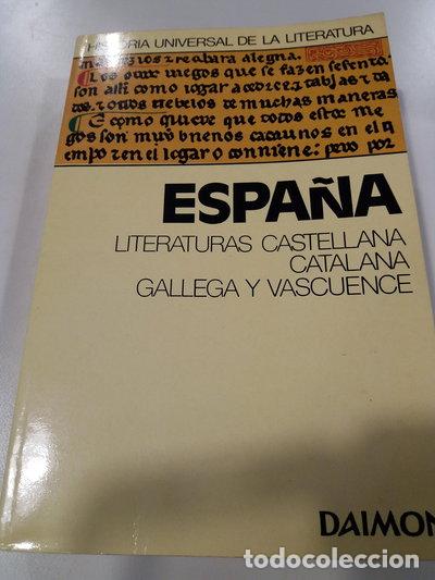 Libros: Espa&ntilde;a. Literaturas castellana, catalana, gallega y vascuence- 9788423115242
