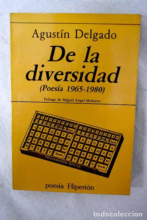 Livros em segunda m&atilde;o: De la diversidad: (poes&iacute;a 1965-1980).- Delgado, Agust&iacute;n