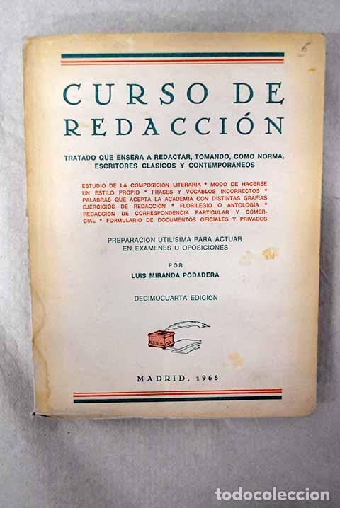 Libros: Curso de redacci&oacute;n: Miranda Podadera, Luis.- Miranda Podadera, Luis