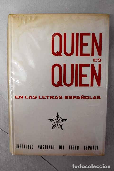 Libros: Qui&eacute;n es qui&eacute;n en las letras espa&ntilde;olas
