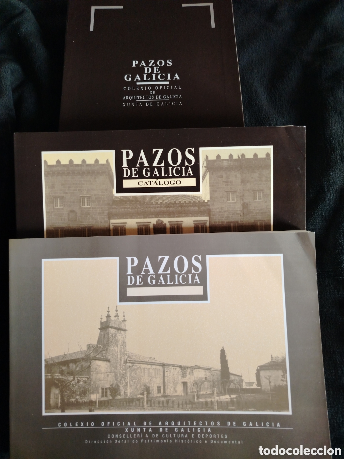 Libros: PAZOS DE GALICIA -Colexio oficial de arquitectos de Galicia - 2 tomos en contenedor