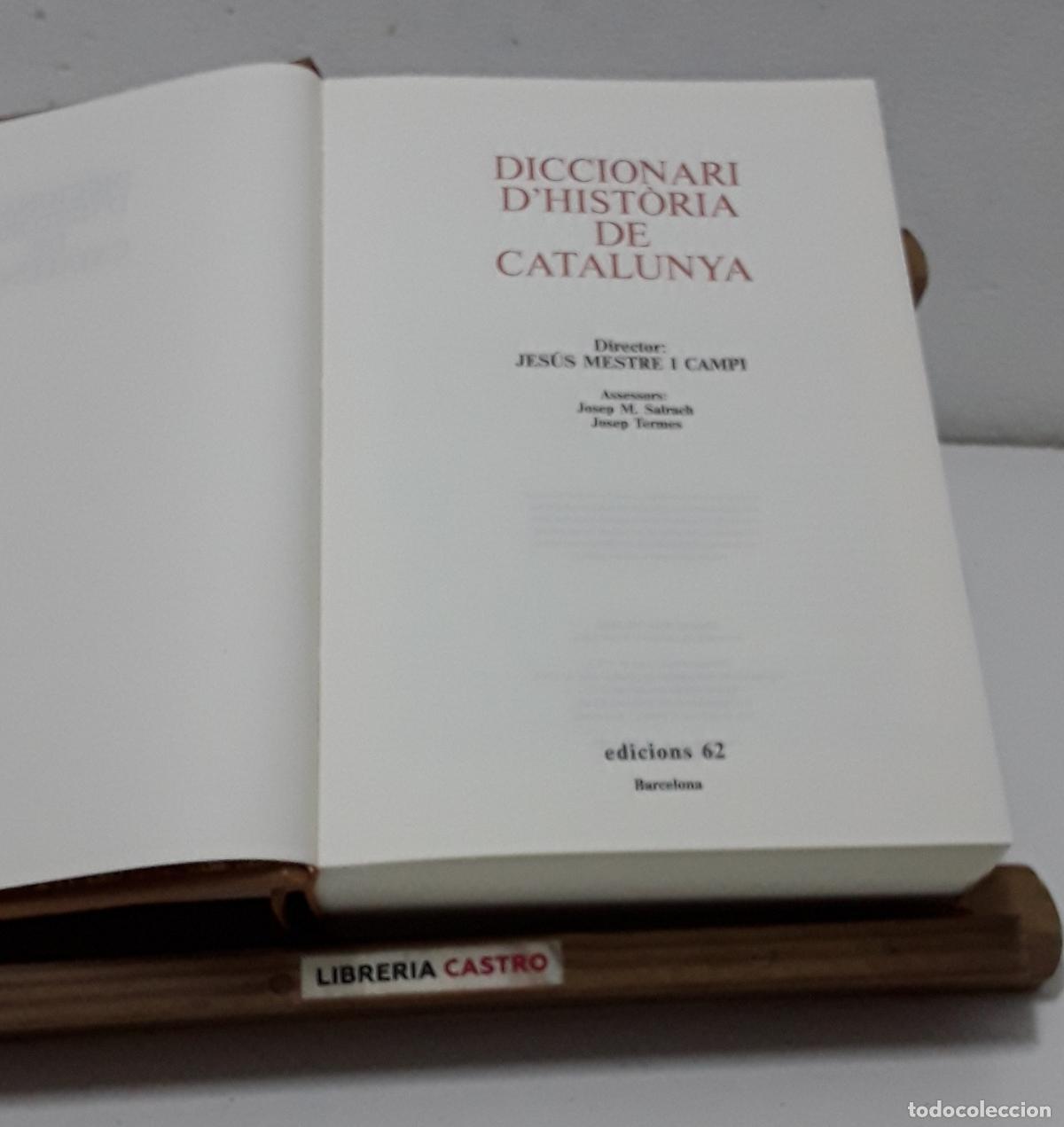 Libros: Diccionari dHist&ograve;ria de Catalunya - Varis. - Foto 2