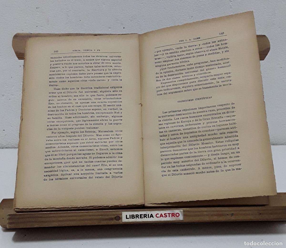 Libros: Biblia, Ciencia y Fe - J. A. Zahm. - Foto 3