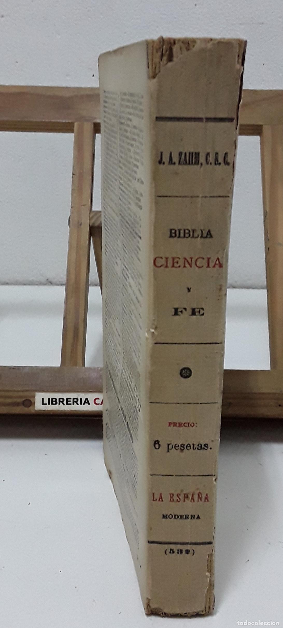 Libros: Biblia, Ciencia y Fe - J. A. Zahm. - Foto 4