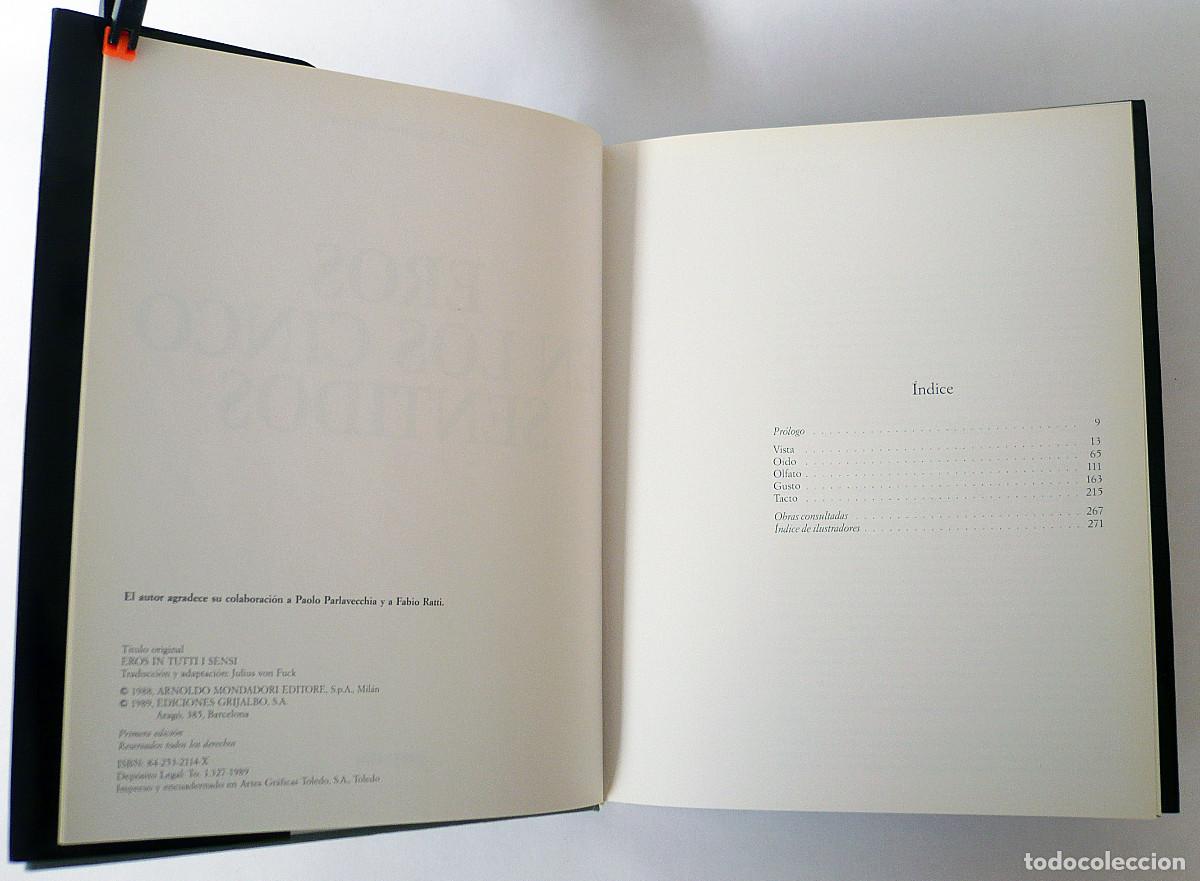 Libros: Eros en los cinco sentidos, Grijalbo - Foto 5
