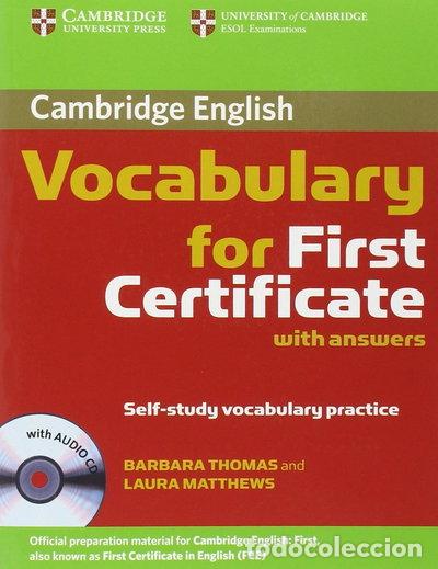Libros: Cambridge Vocabulary for First Certificate- 9780521697996