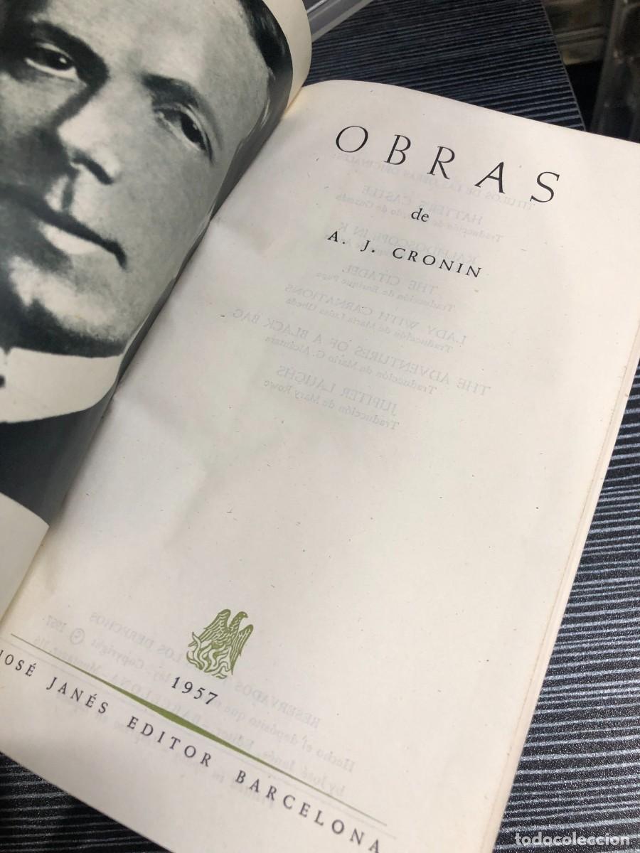 Libros: Obras (1957) A. J. Cronin Jos&eacute; Jan&eacute;s Editor - Foto 2
