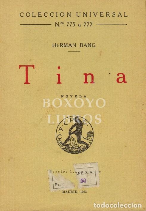 Libros: BANG, Herman. Tina. Novela