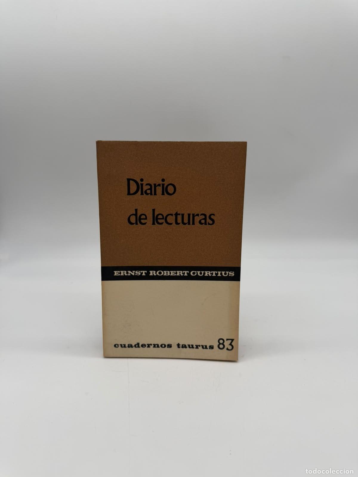 Libros: CURTIUS, Ernst Robert. - Diario de lecturas.