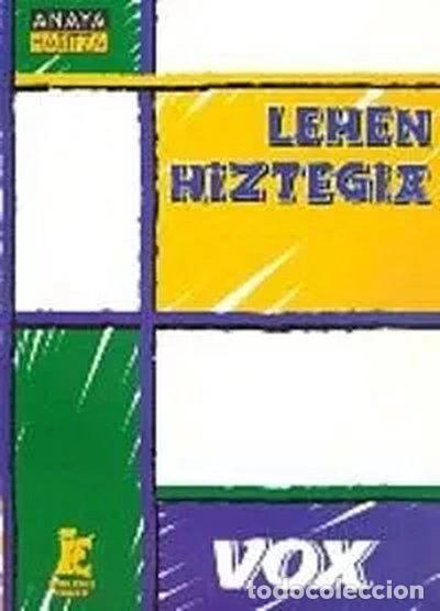 Libros: Lehen Hiztegia- 9788483320846
