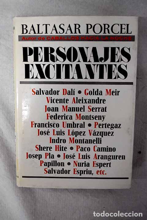 books: Personajes excitantes.- Porcel, Baltasar