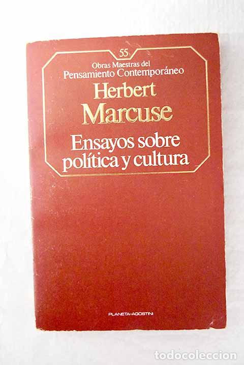 Libri di seconda mano: Ensayos sobre pol&iacute;tica y cultura.- Marcuse, Herbert