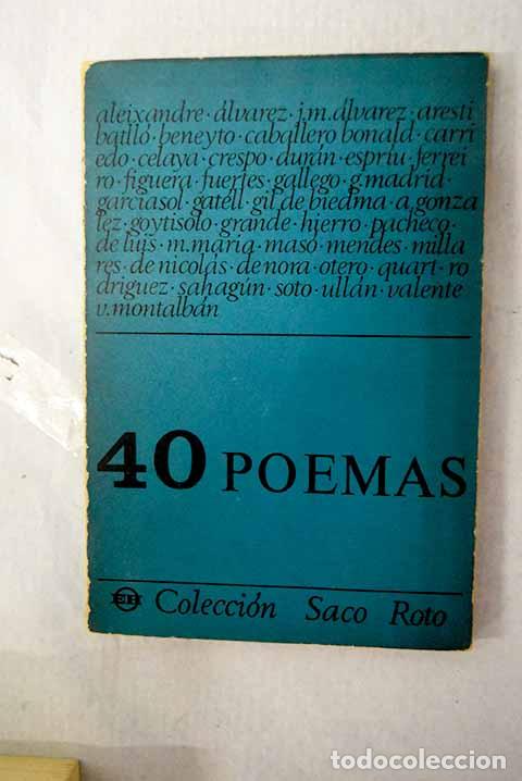 Libros: Cuarenta poemas: (Antologia)