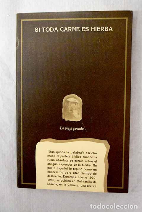 Libros: Si toda carne es hierba.- Serano