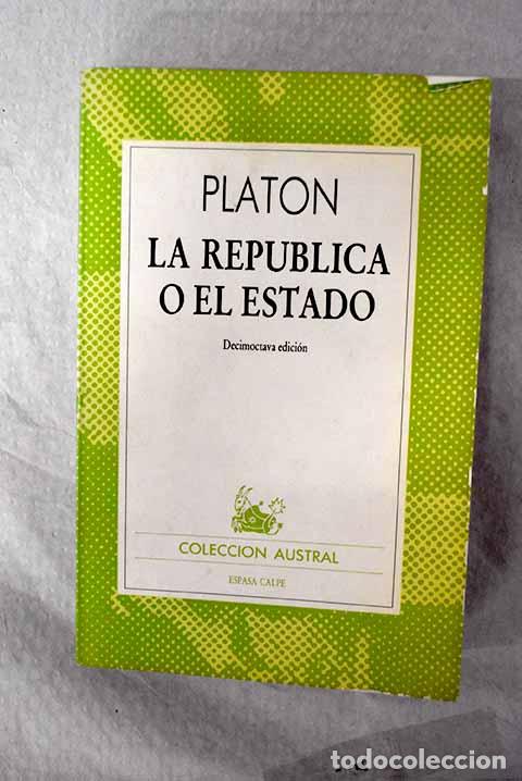Libros: La rep&uacute;blica: Plat&oacute;n.- Plat&oacute;n