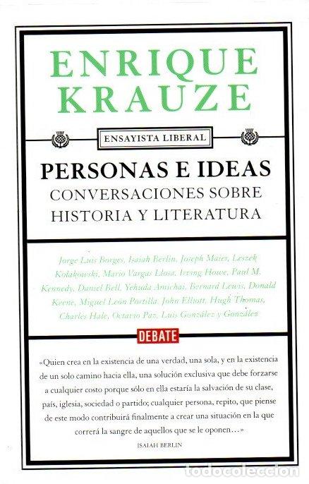 Libros: Personas e ideas. Conversaciones sobre historia y literatura - Krauze, Enrique