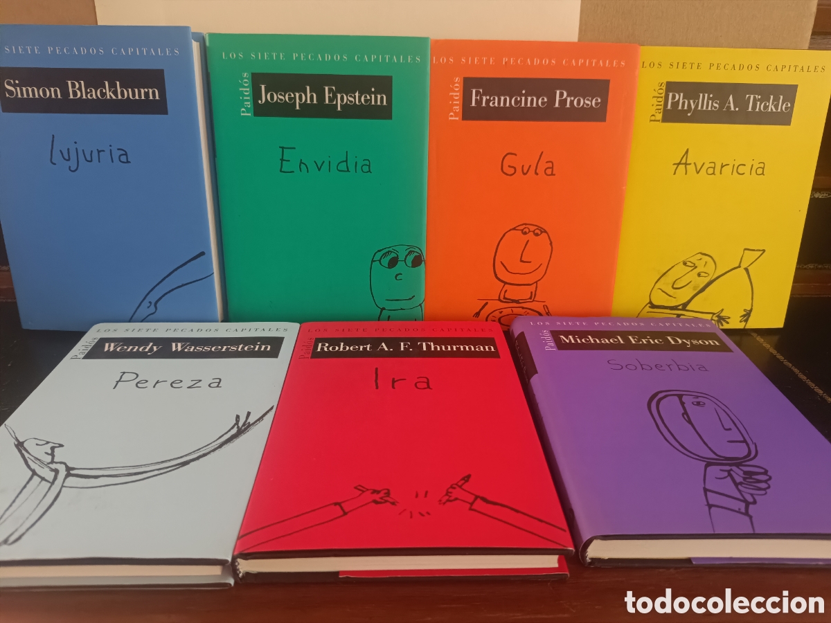 Libros: COLECCI&Oacute;N COMPLETA LOS SIETE PECADOS CAPITALES. PAIDOS, Blackburn: Lujuria, Dyson: Soberbia, Thurman