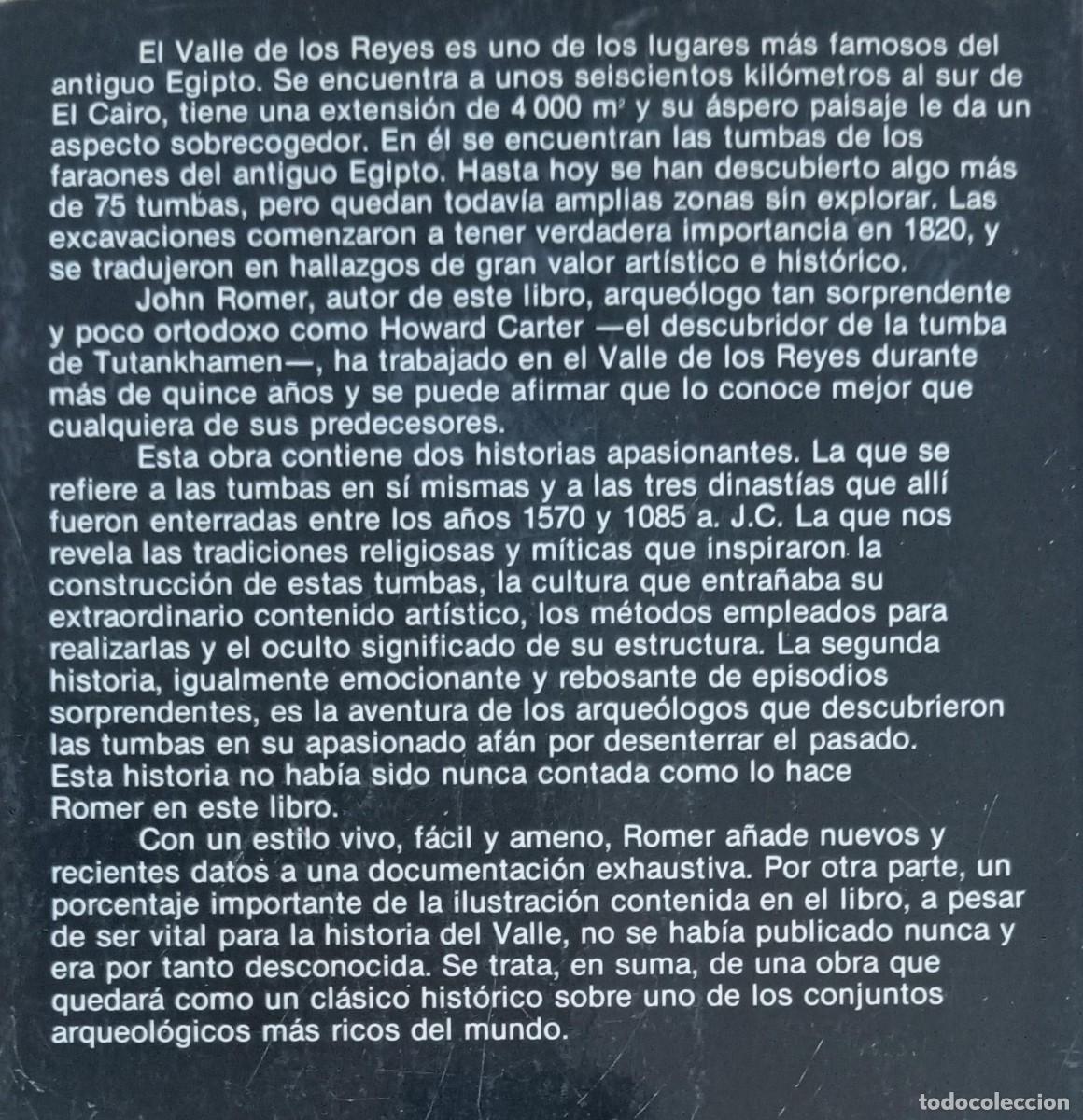 Libros: LOS ULTIMOS SECRETOS DEL VALLE DE LOS REYES - JOHN ROMER - Foto 2