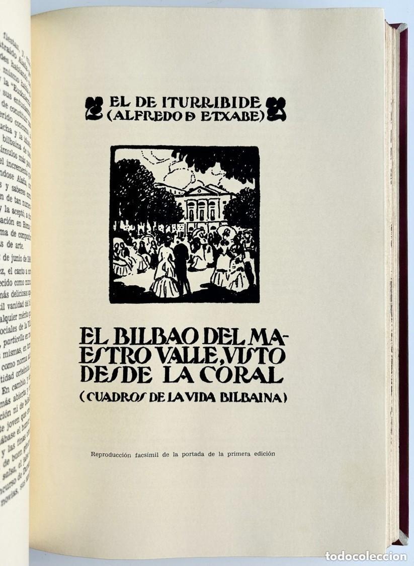 Libros: CUADROS DE LA VIDA BILBAINA &ndash; Alfredo de Echave / Juan E Demas 1965 PIEL Numerado - Foto 5