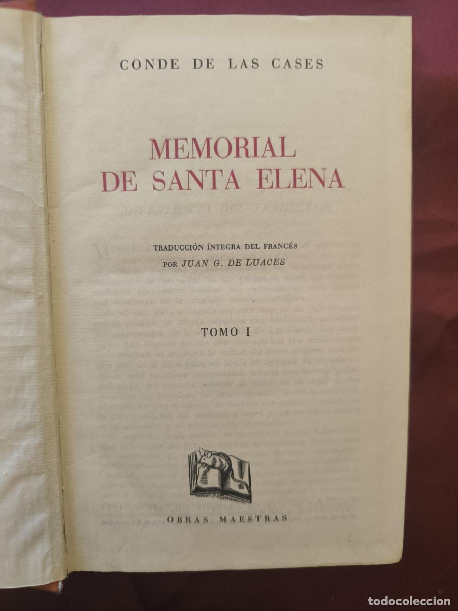 B&uuml;cher: El Memorial de Santa Elena 3 tomos - Conde Emmanuel de Las Cases