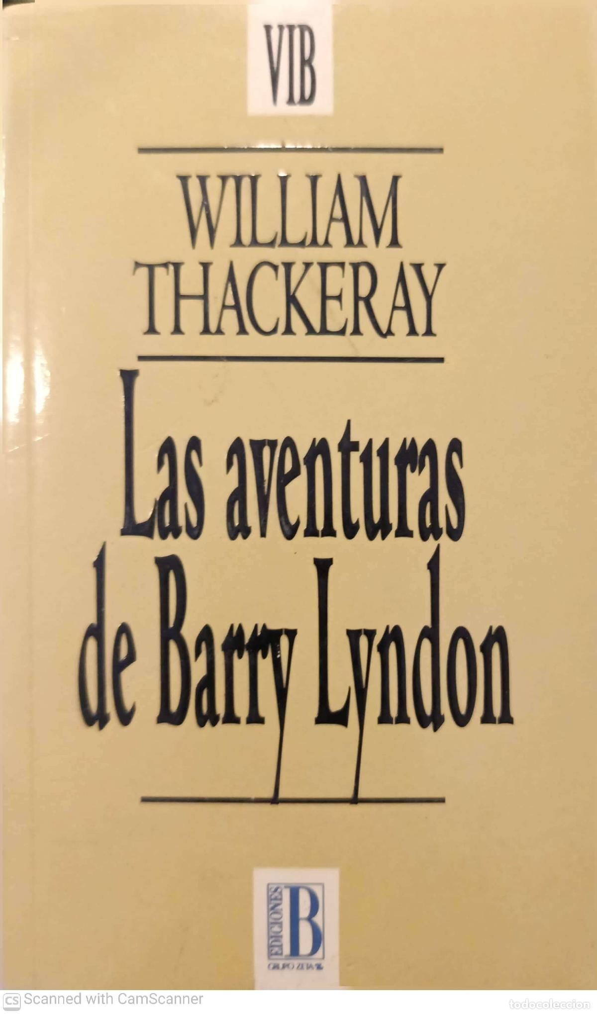 Libros: Las aventuras de Barry Lyndon - Willliam Thackeray