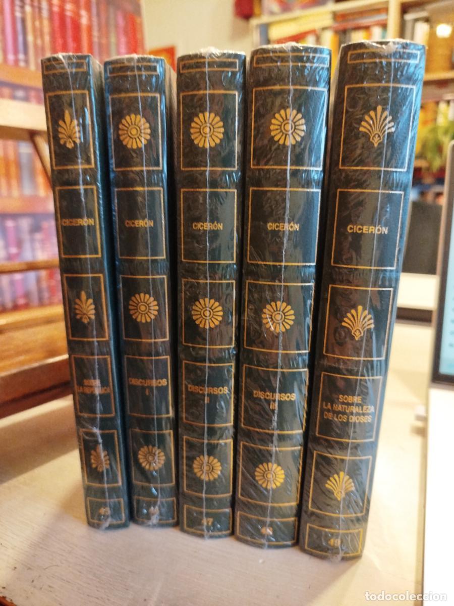 Libros: Sobre la Rep&uacute;blica; Discursos (3 Vol.); Sobre la naturaleza de los dioses. - Cicer&oacute;n, marco tulio
