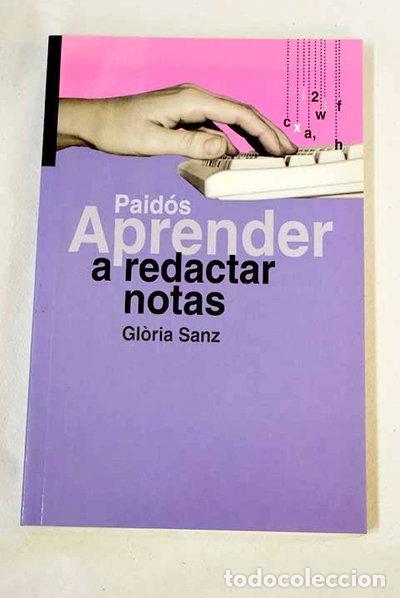 Libros: Aprender a redactar notas- 9788449310188