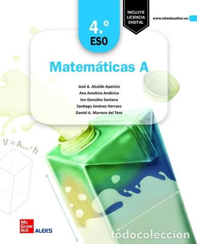 Libros: Matem&aacute;ticas A 4.&ordm; ESO- 9788448638085