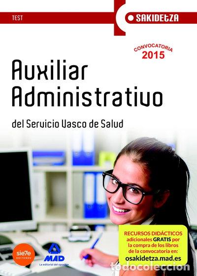 Livros em segunda m&atilde;o: Auxiliar Administrativo de Osakidetza-Servicio Vasco de Salud. Test- 9788467650600